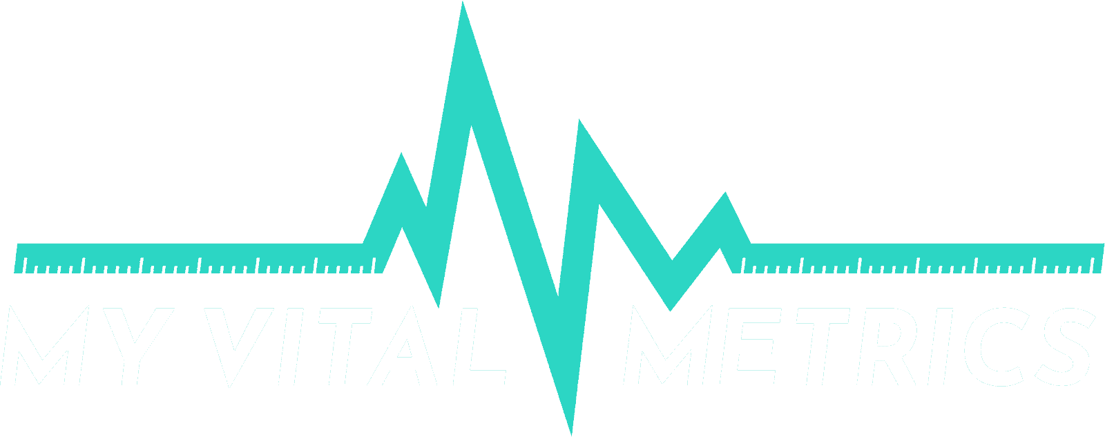 My Vital Metrics Logo With Lines RGB White