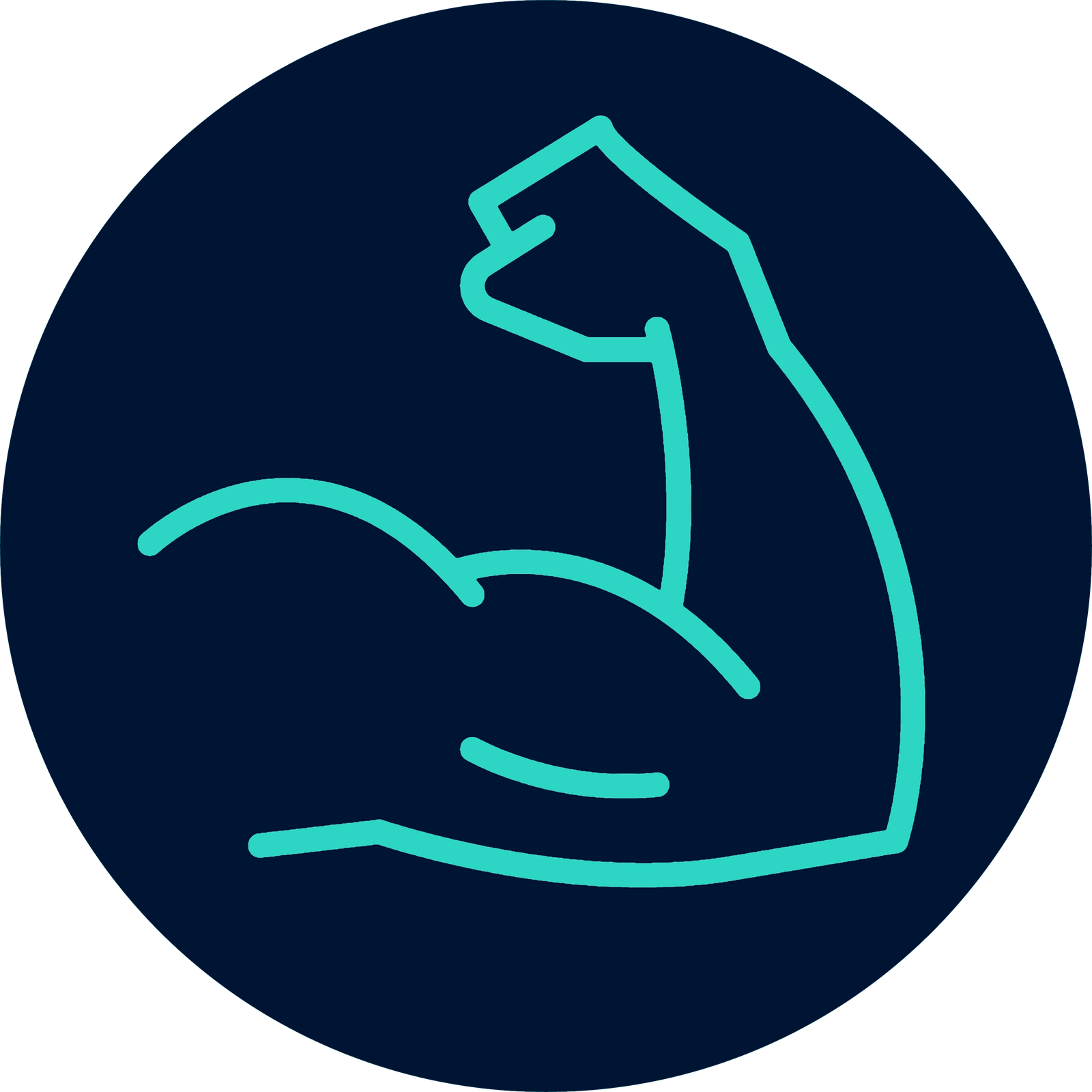 icon strength blue
