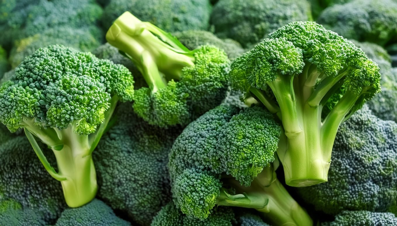 Fresh broccoli florets